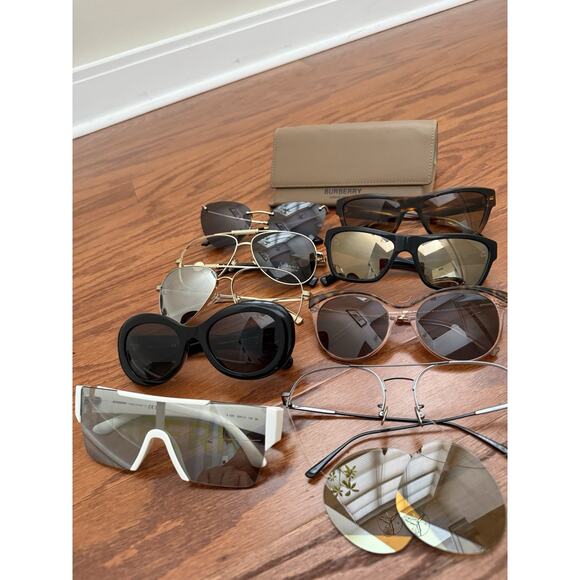 Lot 9 Designer Glasses Frames Parts Salvage Chanel Versace Tiffany Bottega main image 5